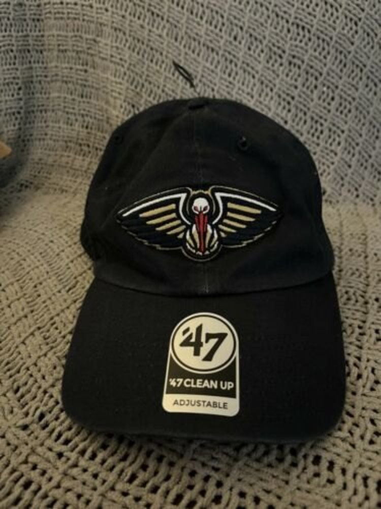 Men's '47 Navy NBA New Orleans Pelicans MVP Legend Adjustable Hat With Stickers